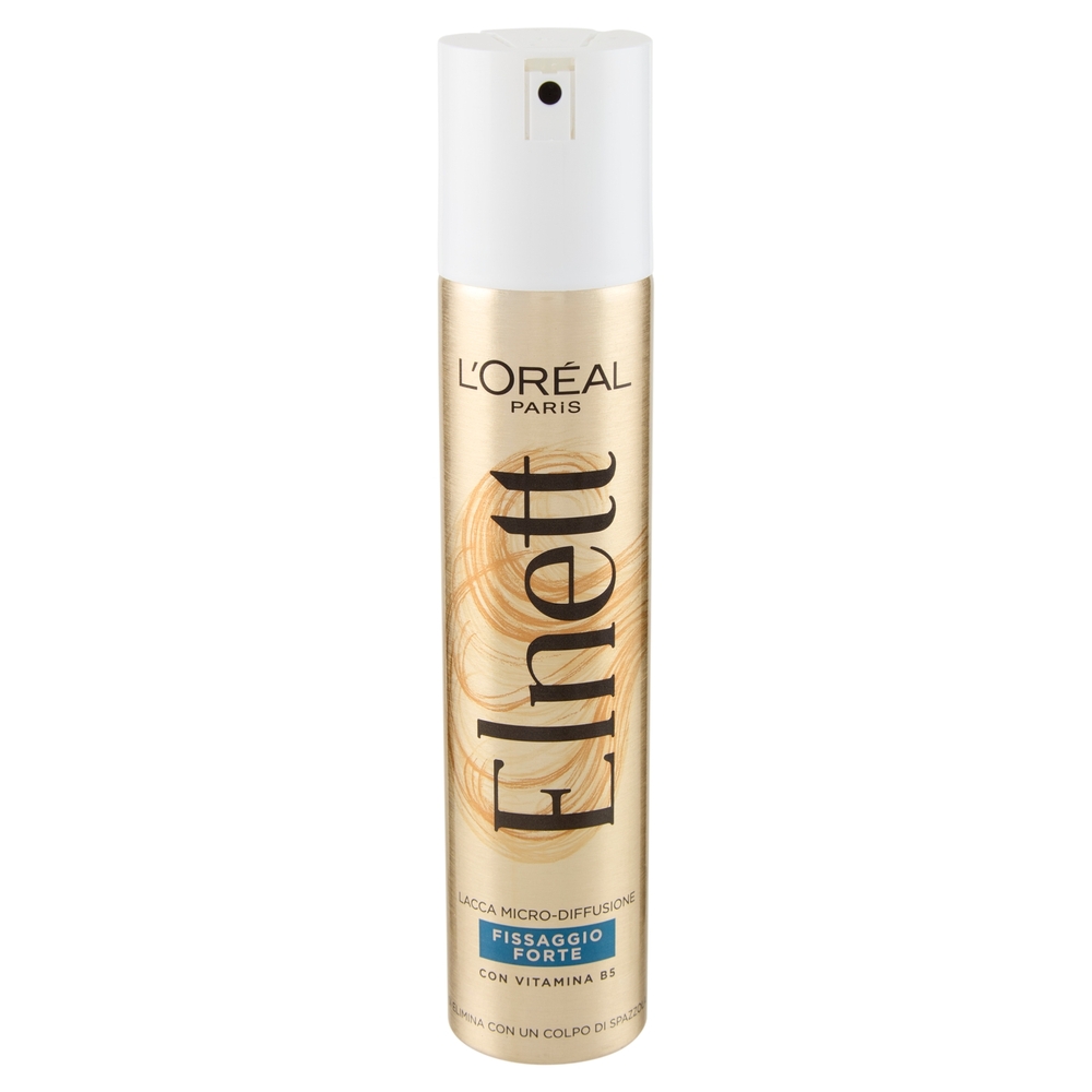 L'Oreal Paris Elnett Lacca fissaggio forte, fissa le acconciature, non appesantisce, 200 ml